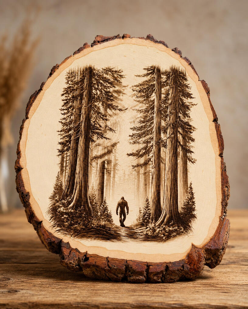 Bigfoot Forest Scene